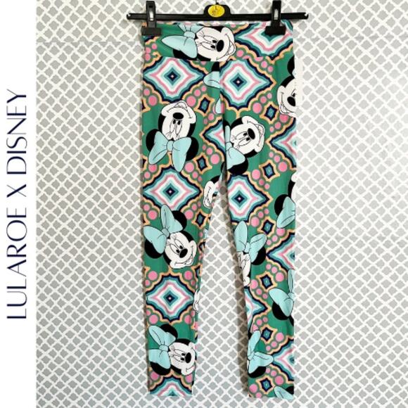 LULAROE X DISNEY Minnie Mouse Leggings - One Size (Fits Sizes 2-10), NWT! - Picture 1 of 8